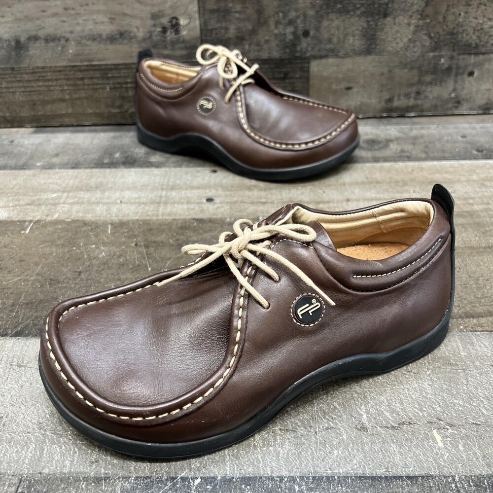 Footprints Womens Brown Leather Comfort Shoes Size 36 Narrow
